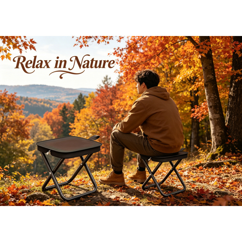 Outdoor Hunting Chair - Portable Folding Stool Lightweight Camping Chair
