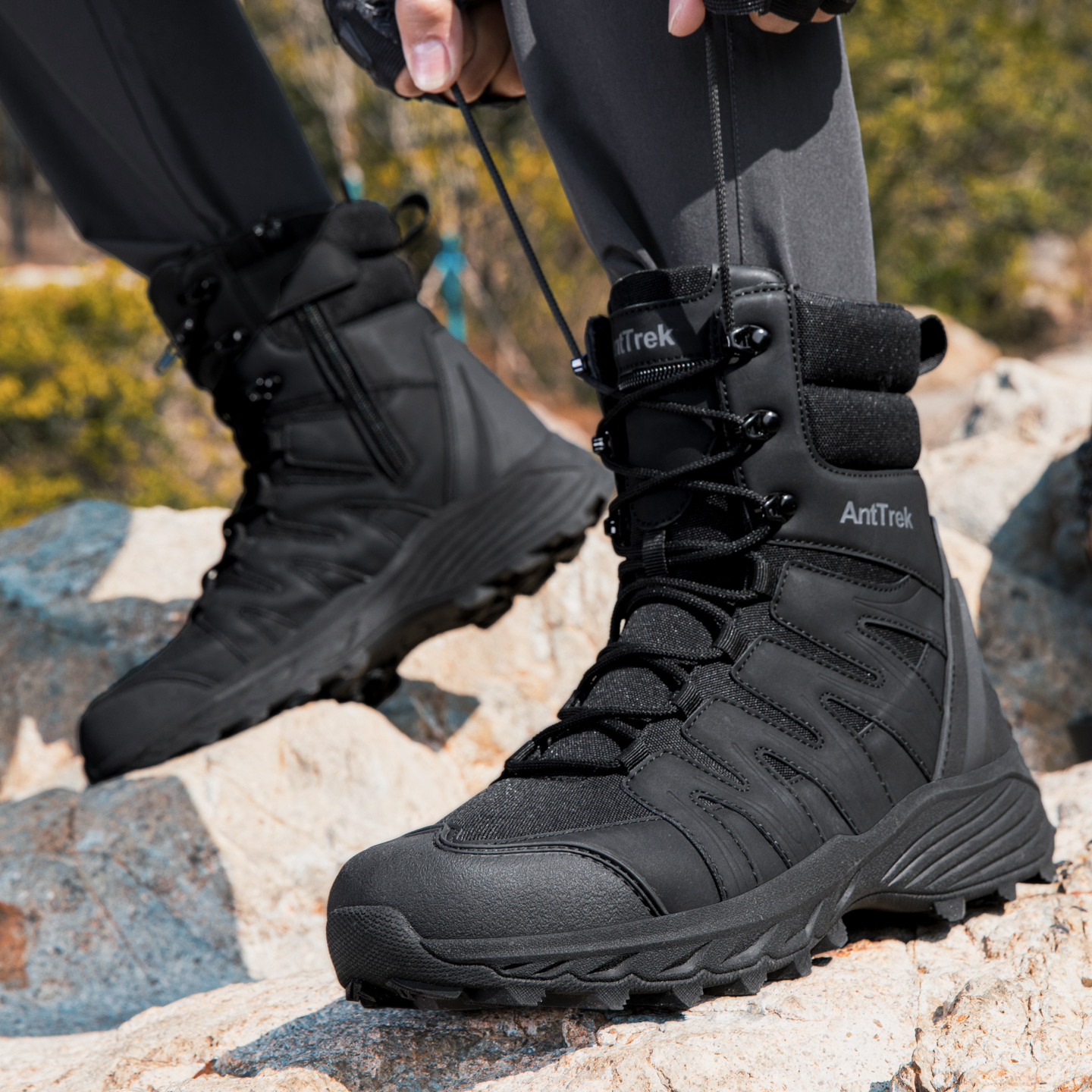 Outdoor tactical boots, campin - Outdoor Hunting Fabric review and price