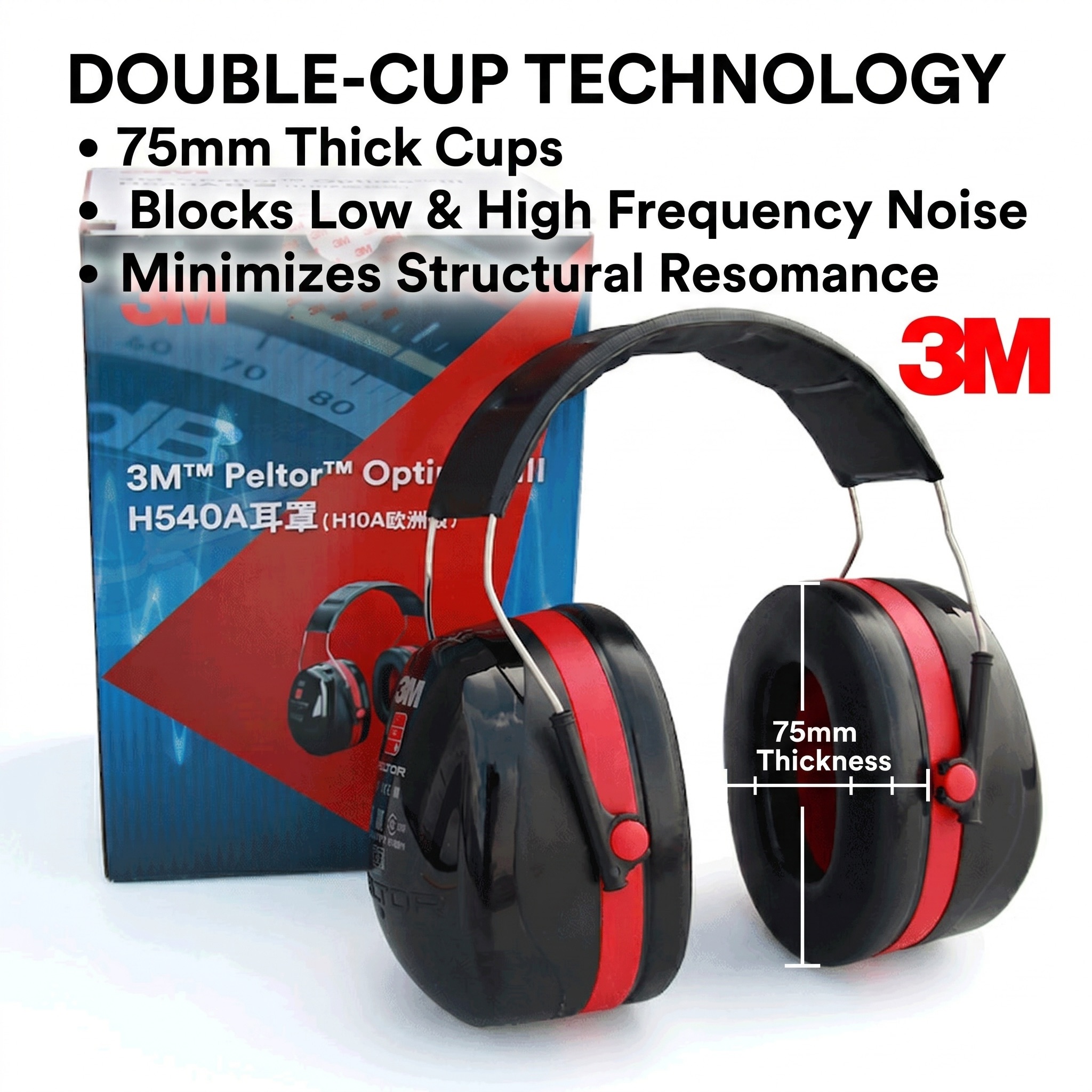 3M H540A Ear Muffs SNR 35dB Pr - Shooting Ear Muff review and price