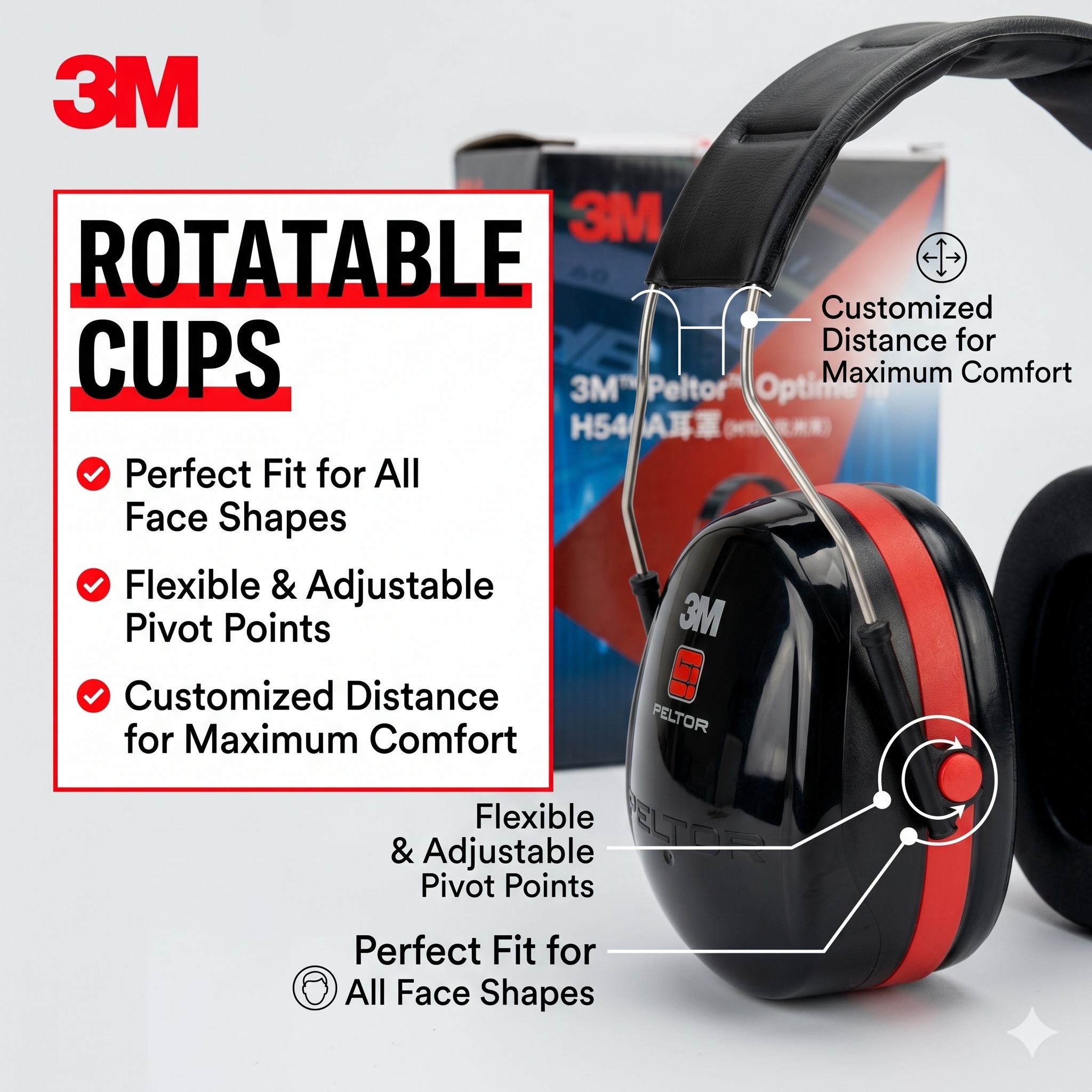 3M H540A Ear Muffs SNR 35dB Pr - Shooting Ear Muff review and price