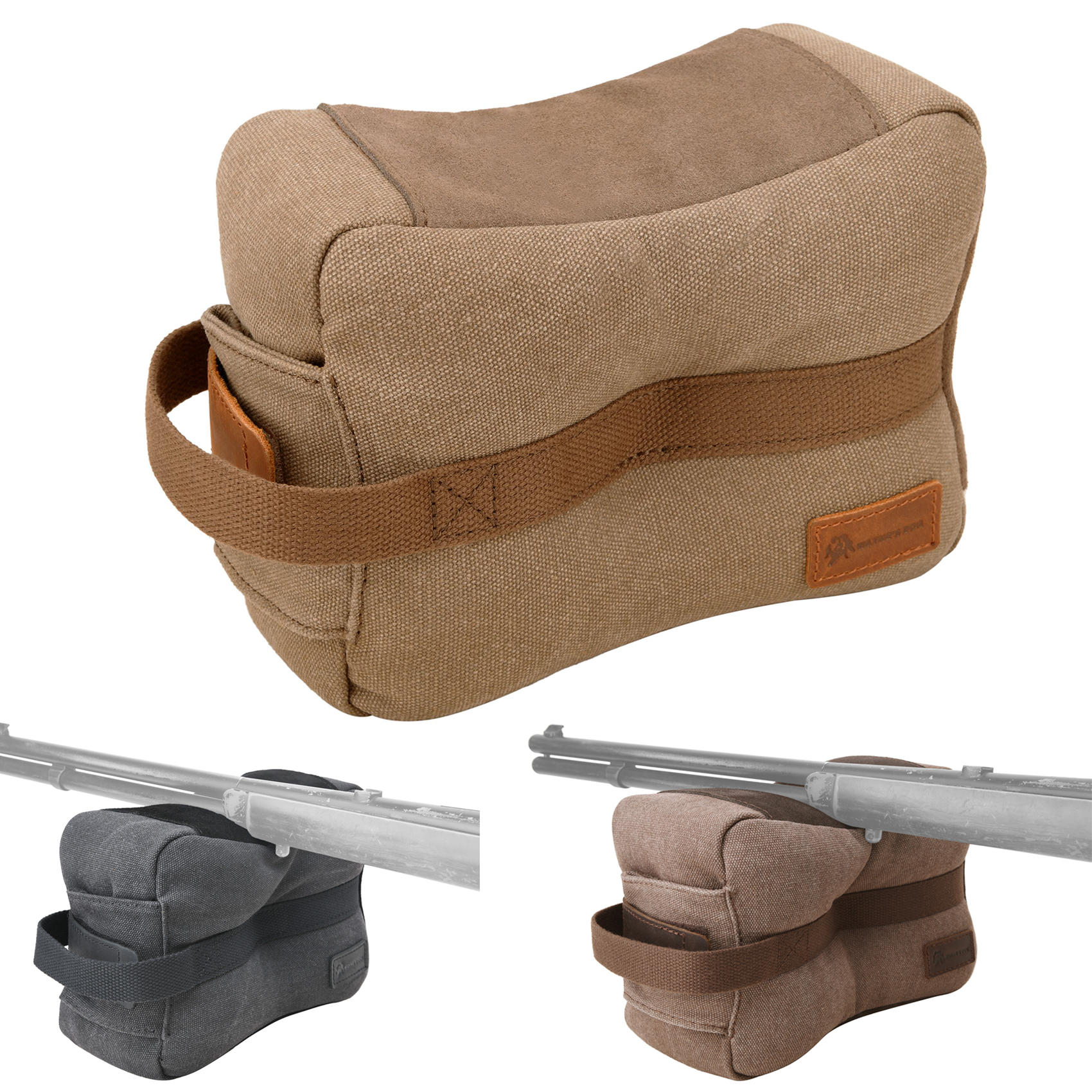 Canvas Shooting Rest Bag Front - Outdoor Hunting Range review and price