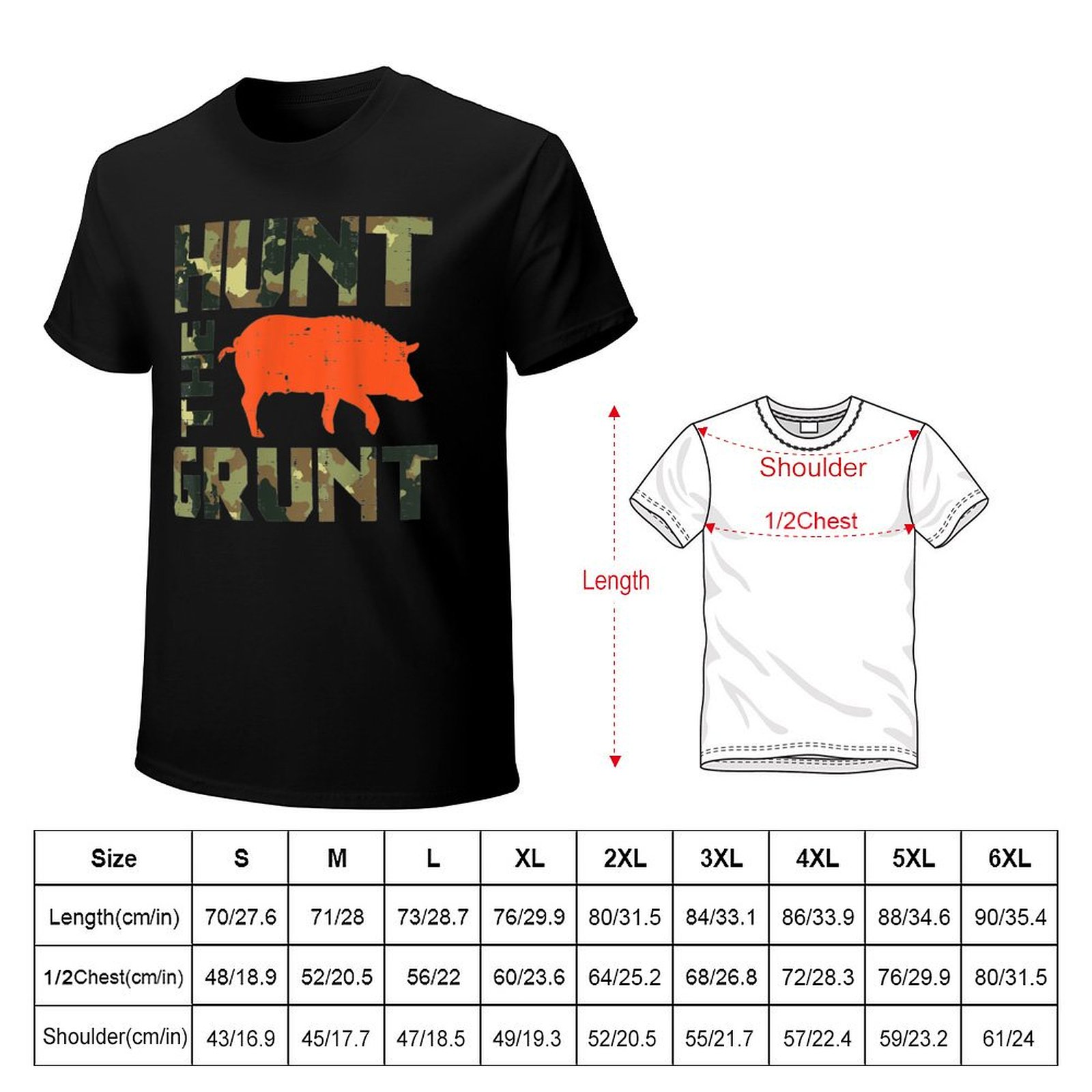 Camo Hunt The Grunt Hog Vintag - Wildman Hunting & Outdoor Photos review and price