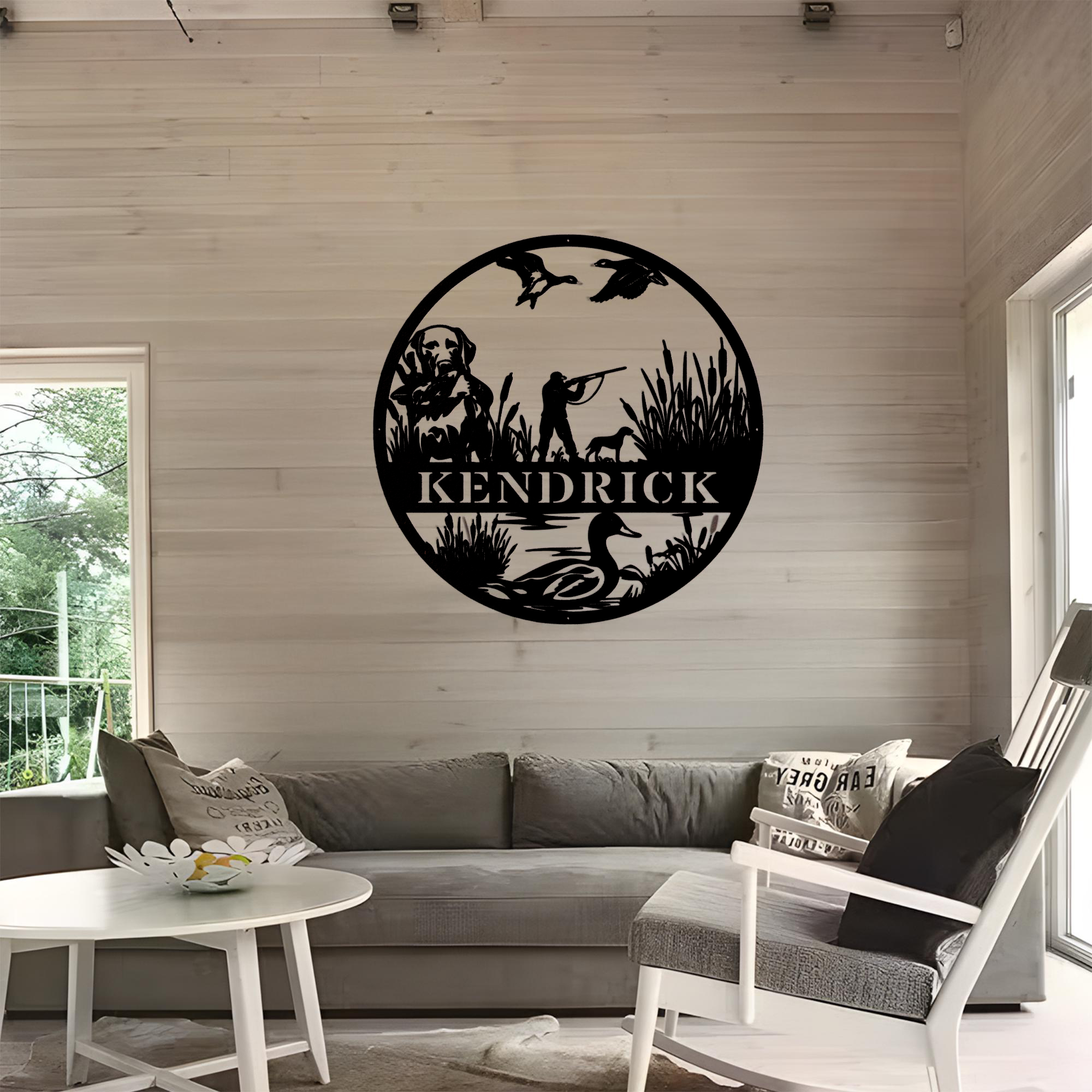 Custom Duck Hunting Metal Wall - Outdoor Hunting Dog Names review and price