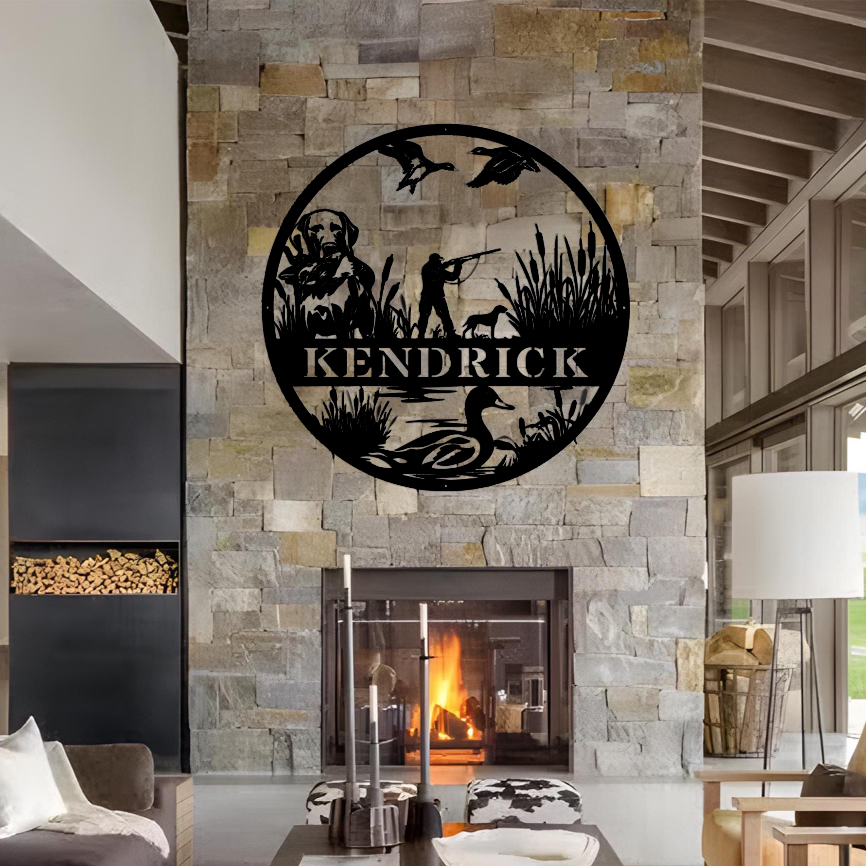 Custom Duck Hunting Metal Wall - Outdoor Hunting Dog Names review and price