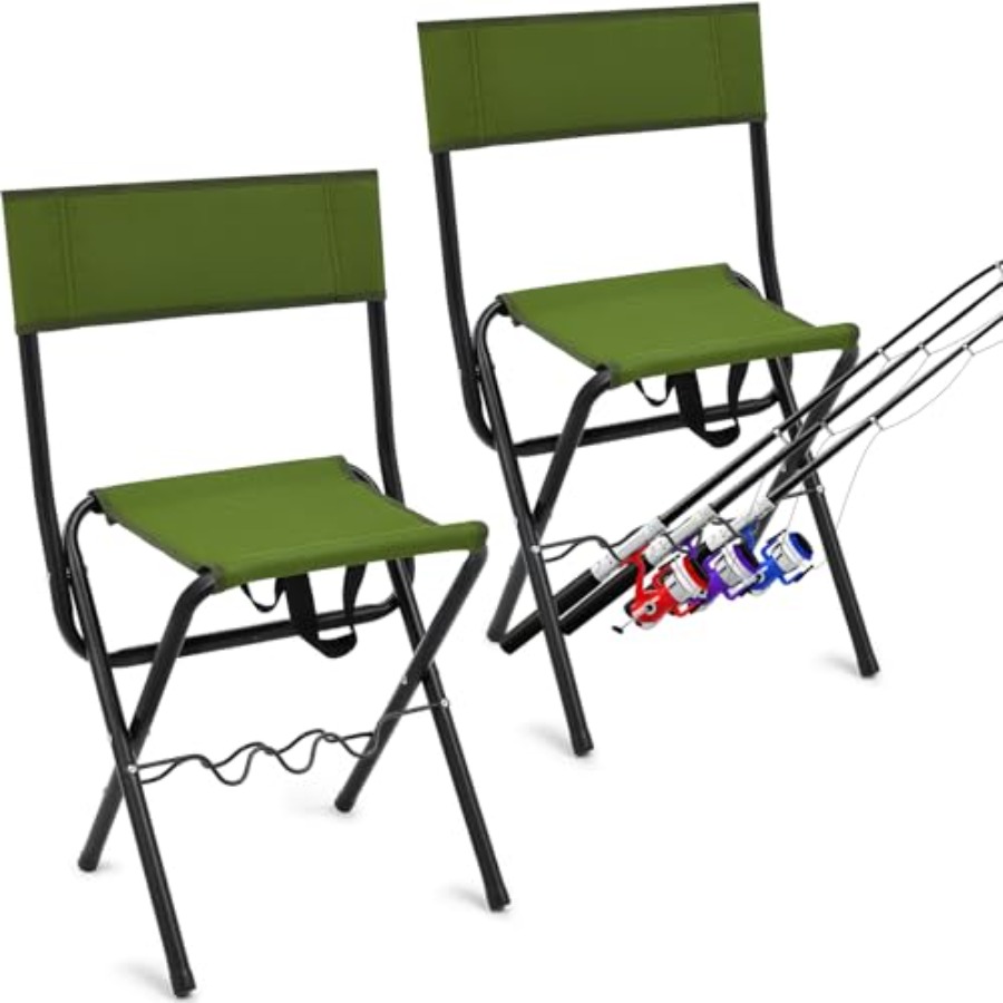 2 Pcs Summer Folding Fishing C - Outdoor Hunting Chair review and price