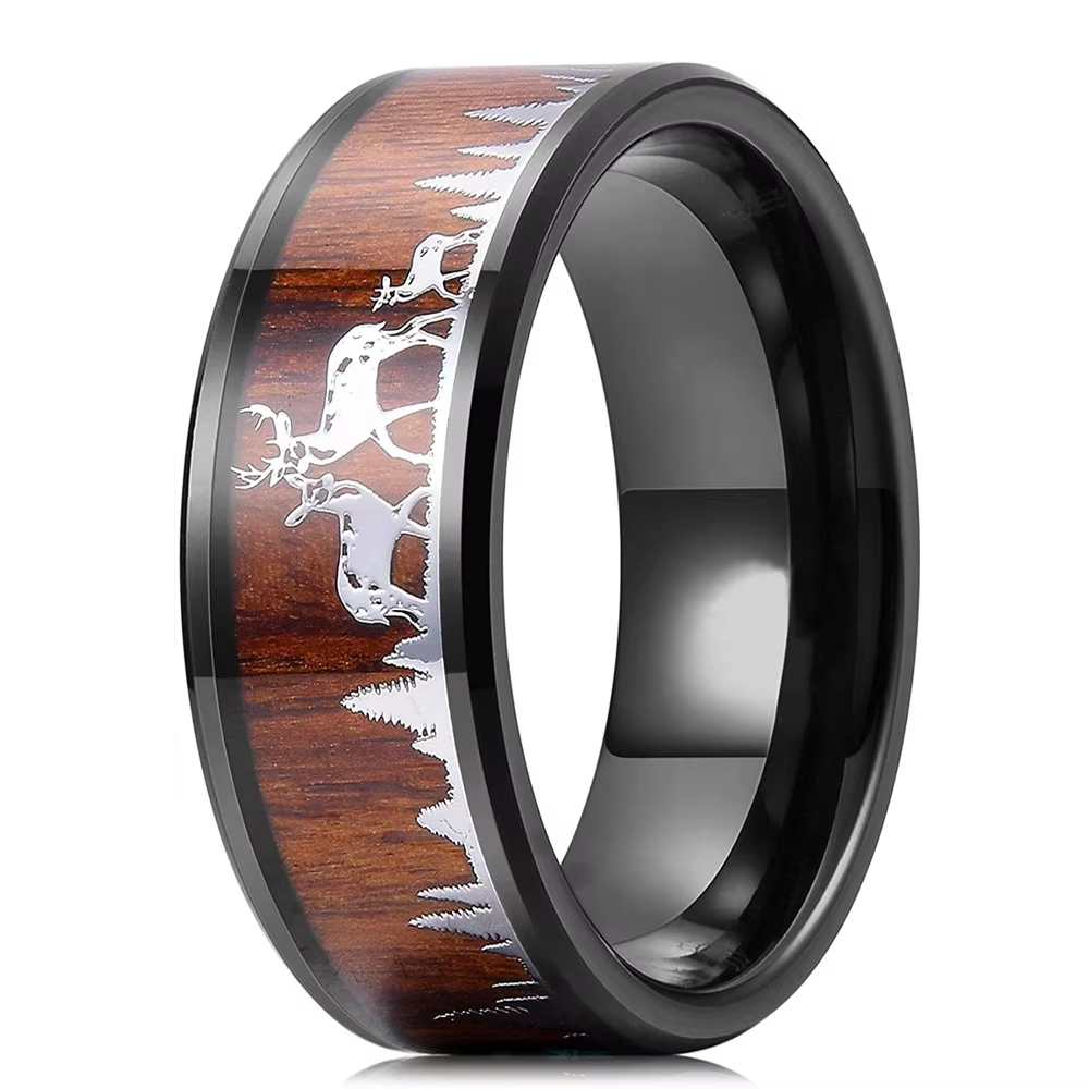 Fashion 8mm Koa Wood Inlay Dee - Wildman Hunting & Outdoor Photos review and price