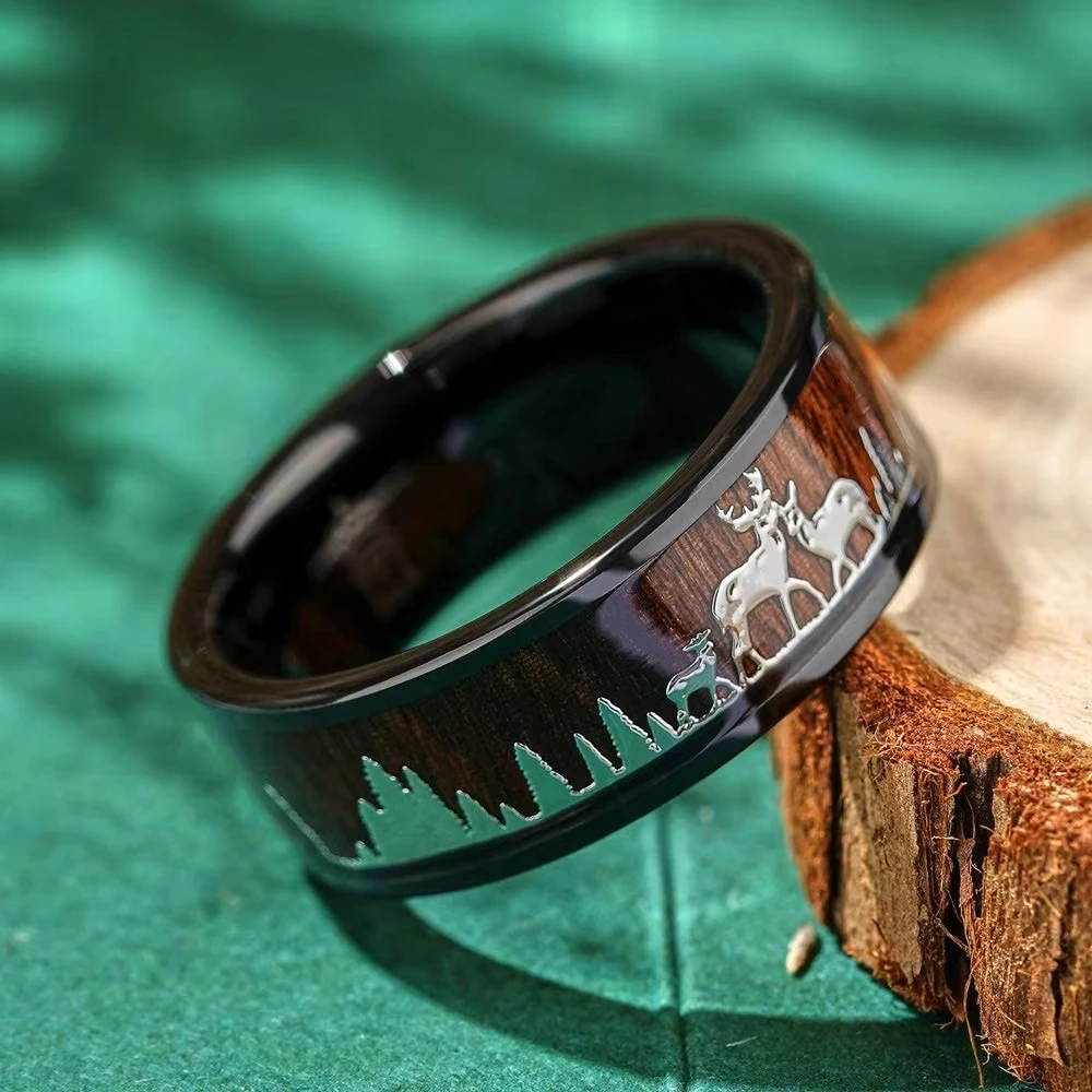 Fashion 8mm Koa Wood Inlay Dee - Wildman Hunting & Outdoor Photos review and price