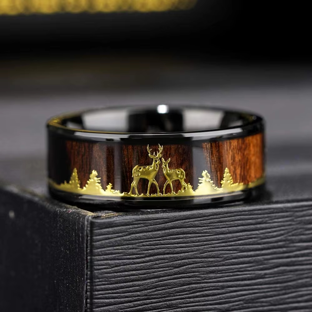 Fashion 8mm Koa Wood Inlay Dee - Wildman Hunting & Outdoor Photos review and price